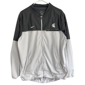 Michigan State Zip-Up Nike Football Windbreaker Jacket